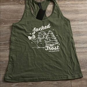 Burn boot camp Green 'Jacked Frost' Tank Top